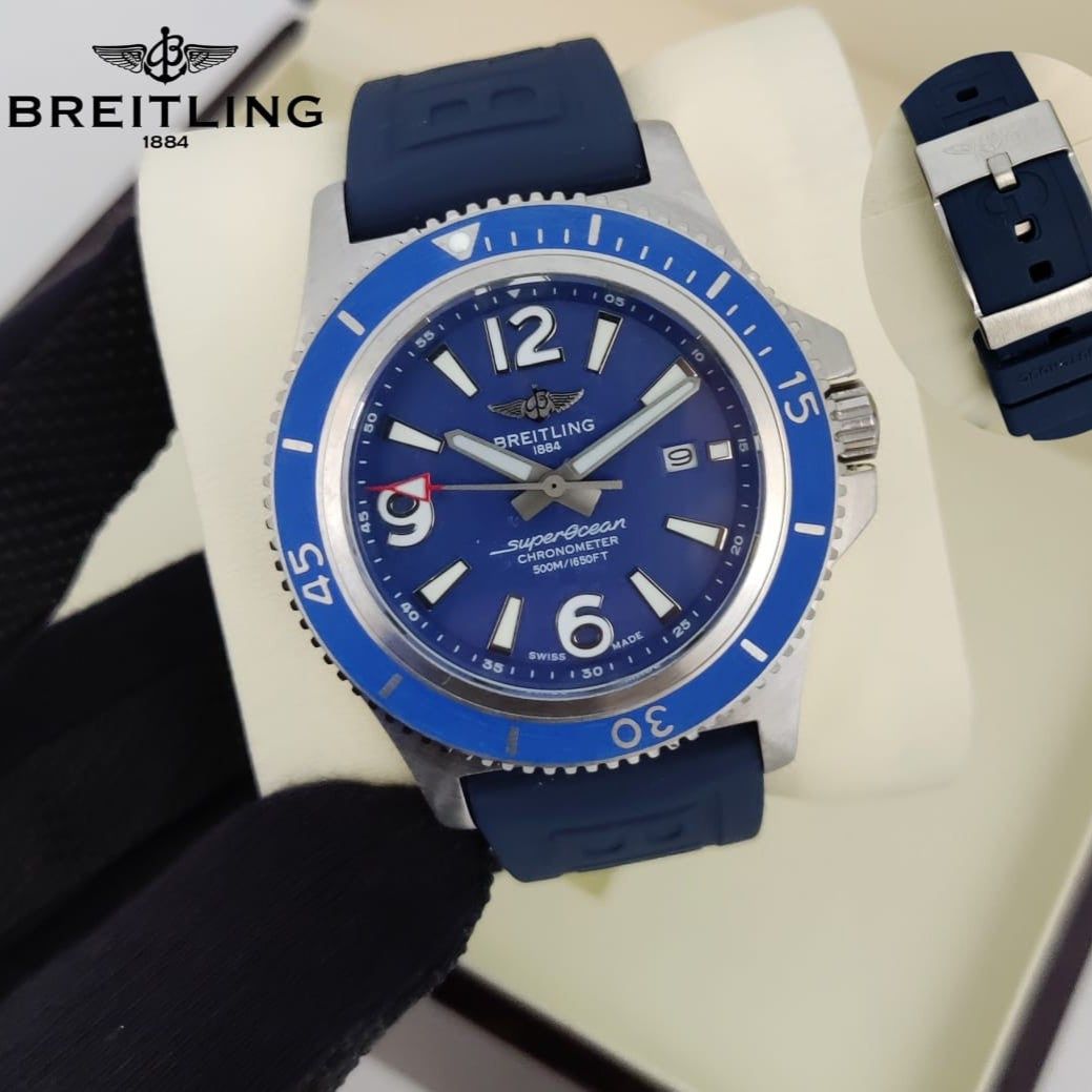 BREITLING SUPEROCEAN CHRNOMETER AUTOMATIC VERY HIGH VOLTAGE DEMANDING TRANDING WATCH NOW ALLOVER IN OMAN| BREITLING SO C 177919555