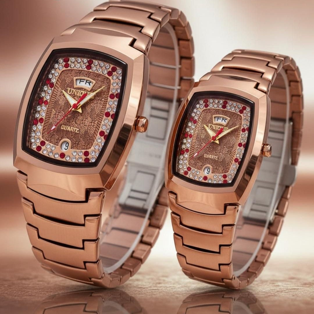 UNIQUE COUPLE WATCH ORIGINAL PRODUCT FULL BODY CERAMIC COLOUR GUARANTEED VERY HIGH QUALITY NOW ALLOVER IN OMAN | UNIQUE ORG C 13391992