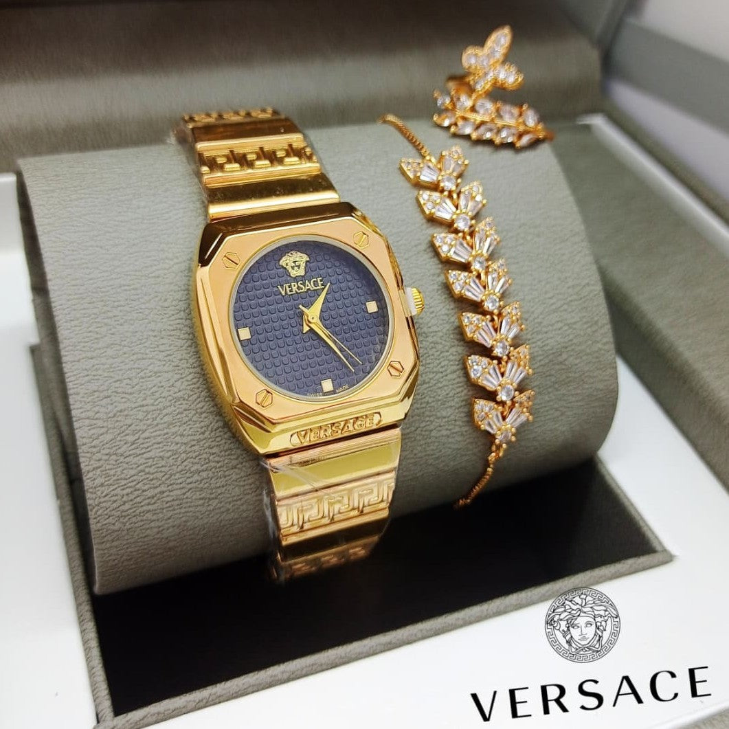 WOMENS OFFER BOX WATCH , BRACELETS , RING VERY SPECIAL OFFER PRICE FOR NATIONAL DAY OF OMAN | WOMENS COMBO 19792