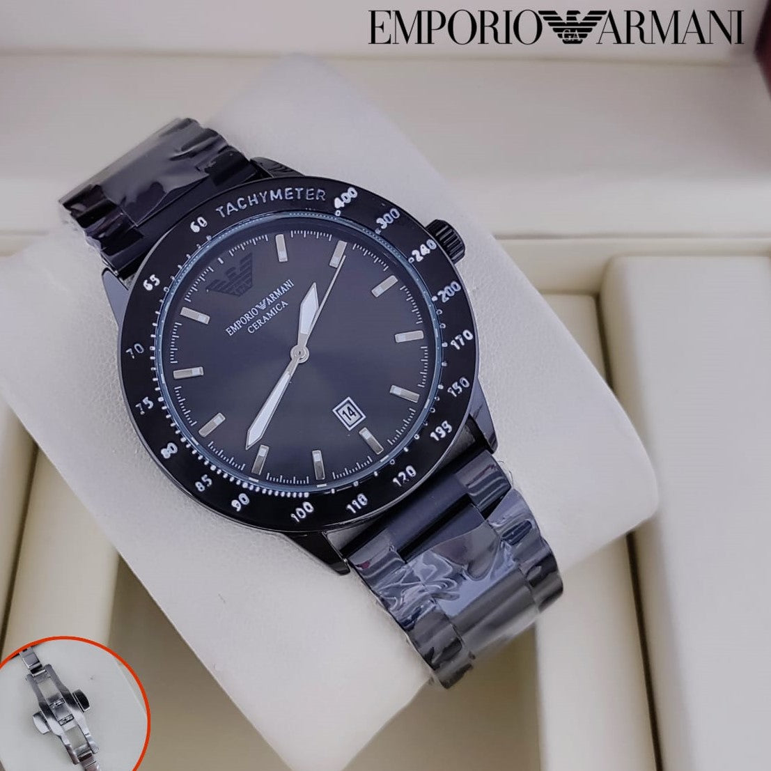 IMPORIO ARMANI ROYAL WATCH EXCLUSIVE STAINLESS STEEL WATCH | ARMANI 199794