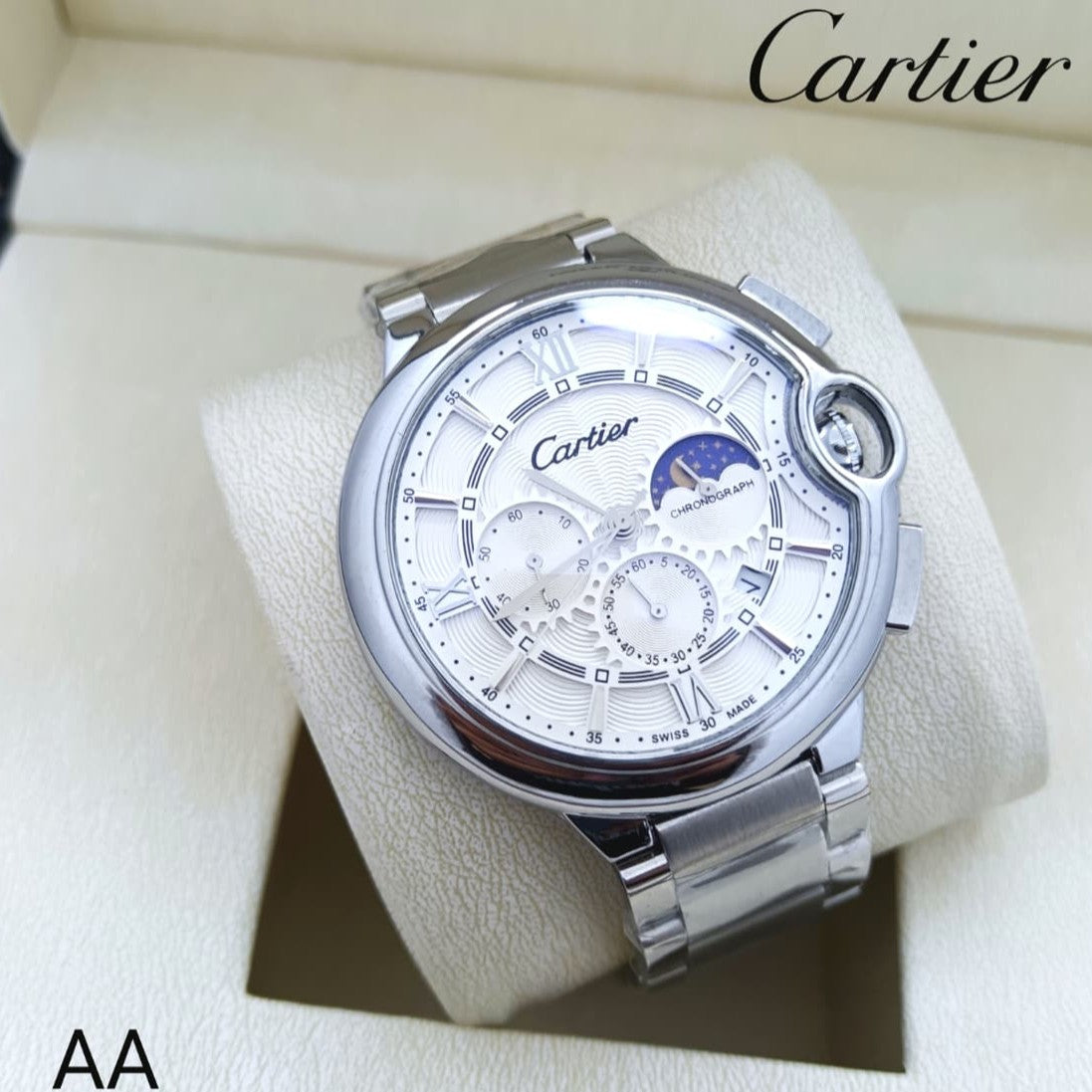 CARTIER BALLON BEUE DE WITH ORIGINAL LEATHER STRAP FULL OF PREMIUM GRADE| CARTIER BALLON 13557
