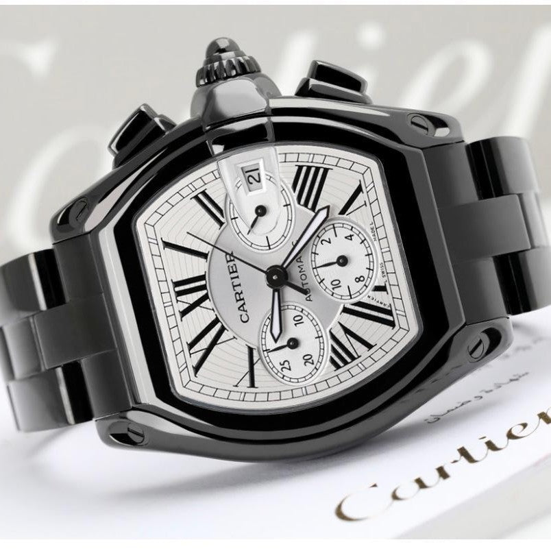 CARTIER ROADSTER CHRNOGRAPH OVAL SHAPE MOST DEMANDING WATCH NOW ALLOVER IN OMAN | CARTIER ROADSTER 1555731
