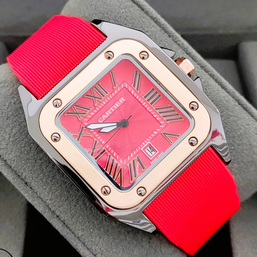 AWESOME CARTIER WATCH WITH STRAP EXCELLENT PRFORMANCE | CARTIER STRAP 00545