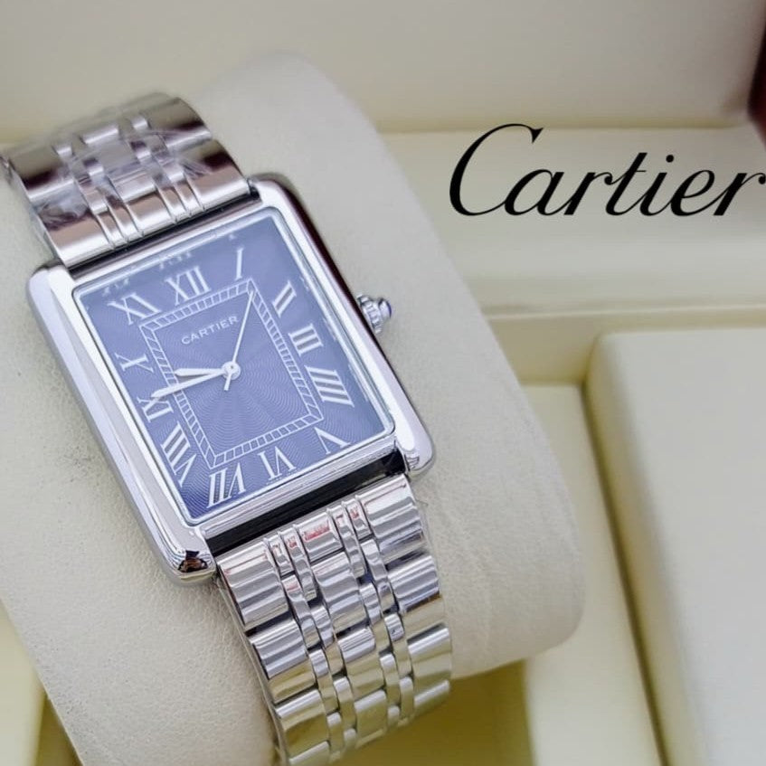 NEW EXCLUSIVE CARTIER TANK STEEL CHAIN MASSIVE LOOKS PREMIUM QUALITY NATIONAL DAY OFFER PRICE NOW ALLOVER IN OMAN | CARTIER TANK 1335992