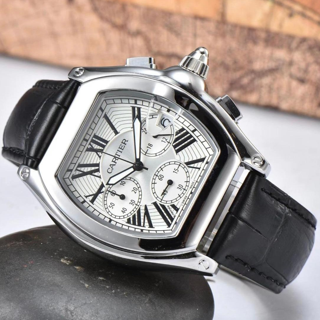 CARTIER ROADSTER CHRNOGRAPH OVAL SHAPE MOST DEMANDING WATCH NOW ALLOVER IN OMAN | CARTIER ROADSTER 1555735