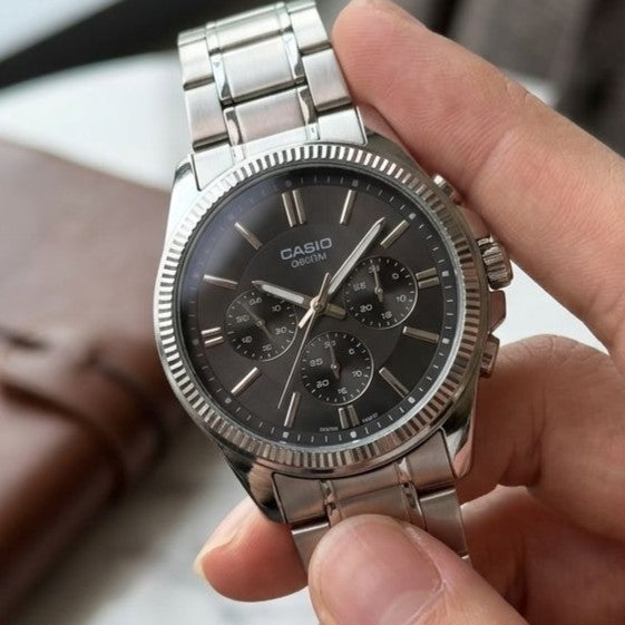 CASIO NEW ARRIVAL STAINLESS STEEL BODY VERY EXCLUSIVE WATCHES NOW ALLOVER IN OMAN || CASIO SS 15559935