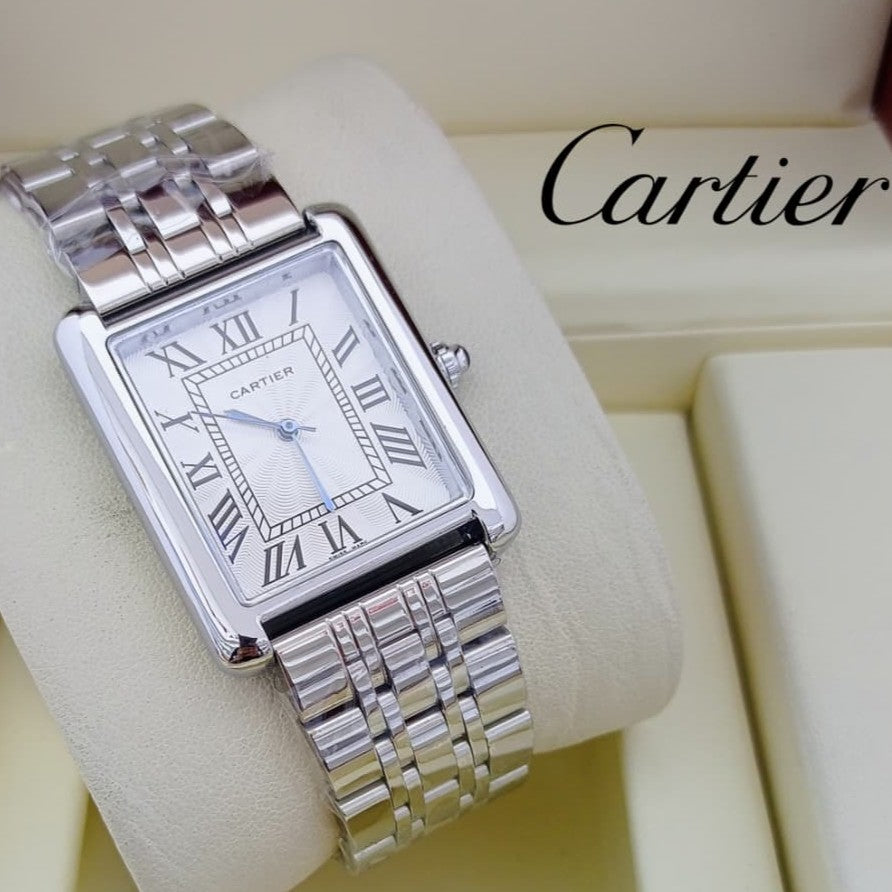 NEW EXCLUSIVE CARTIER TANK STEEL CHAIN MASSIVE LOOKS PREMIUM QUALITY NATIONAL DAY OFFER PRICE NOW ALLOVER IN OMAN | CARTIER TANK 1335994
