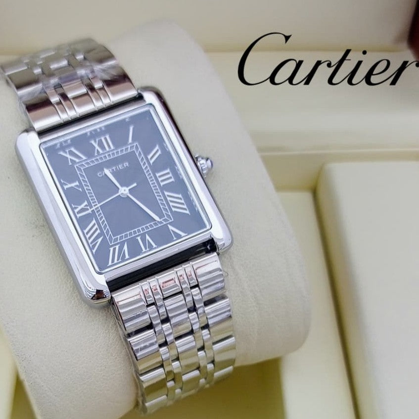NEW EXCLUSIVE CARTIER TANK STEEL CHAIN MASSIVE LOOKS PREMIUM QUALITY NATIONAL DAY OFFER PRICE NOW ALLOVER IN OMAN | CARTIER TANK 1335995
