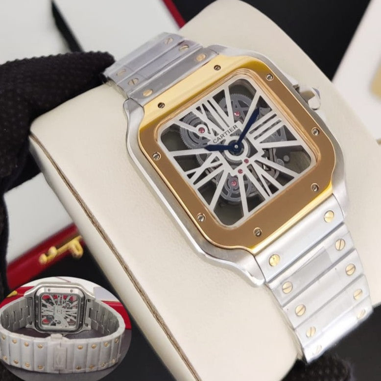 LUXURY CARTIER SKULL AUTOMATIC WATCH WITH FULL SS BODY VERY STYLISH TOP NOTCH FROM PREMIUM SEGMENT | CARTIER SKULL VIP 13535397