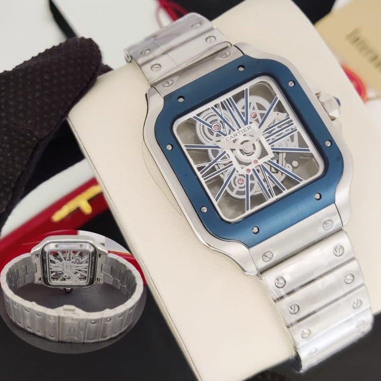 LUXURY CARTIER SKULL AUTOMATIC WATCH WITH FULL SS BODY VERY STYLISH TOP NOTCH FROM PREMIUM SEGMENT | CARTIER SKULL VIP 13535353