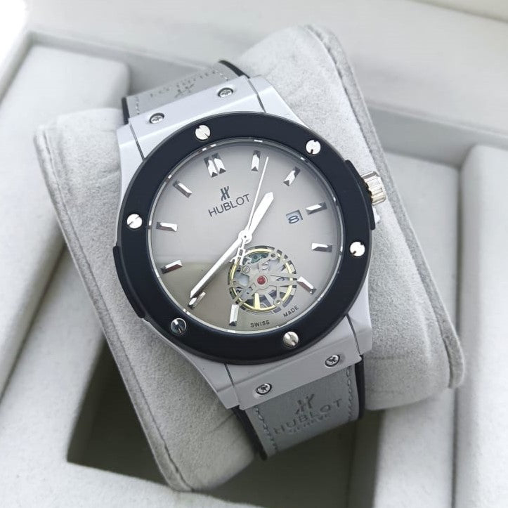 HUBLOT WATCH WITH MILITARY LOOK 2 YEARS SERVICE WARRANTY| HUBLOT 1299011