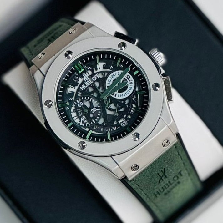 HUBLOT WATCH WITH MILITARY LOOK FULL CHRNOGRAPH ACTIVE HIGH PERFORMANCE | HUBLOT CHRNO 15579931