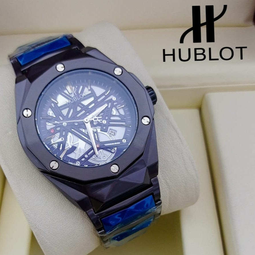 HUBLOT WATCH WITH MILITARY LOOKS 2 YEARS SERVICE WARRANTY NOW NATIONAL DAY OFFER PRICE RUNNING | HUBLOT BANG 1779791