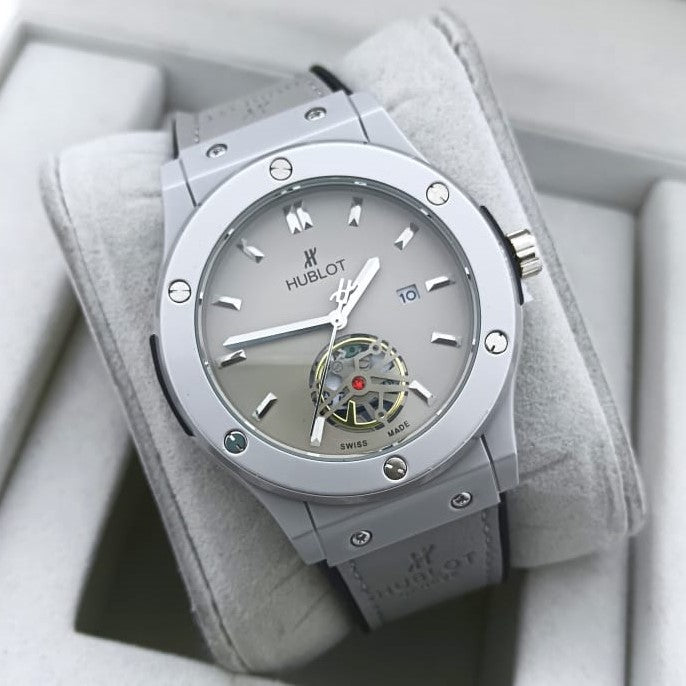 HUBLOT WATCH WITH MILITARY LOOK 2 YEARS SERVICE WARRANTY| HUBLOT 1299002