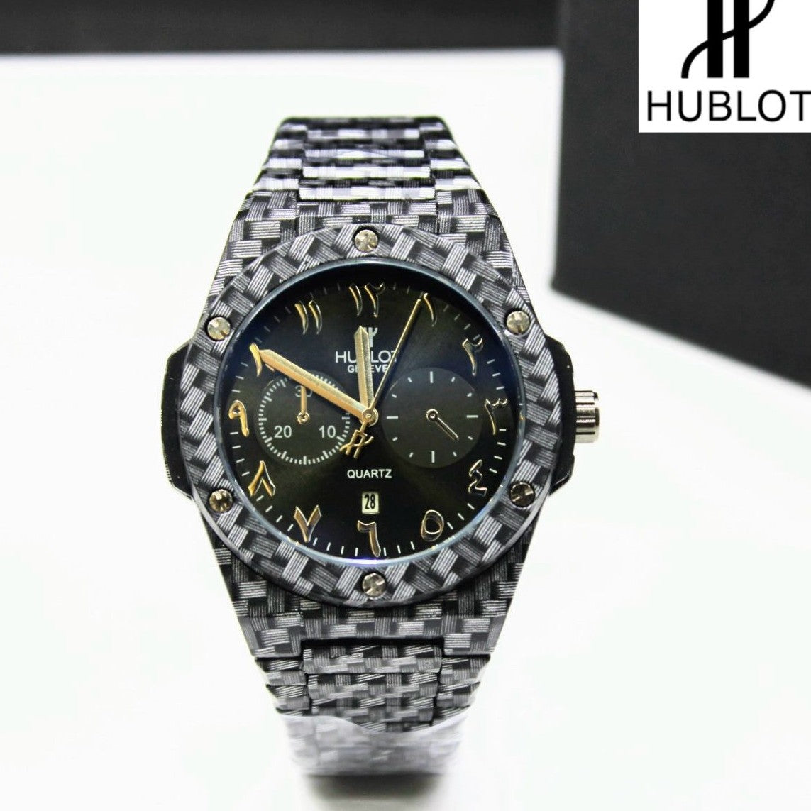 HUBLOT WATCH WITH MILITARY LOOK HIGH PERFORMANCE PREMIUM BUILT QUALITY| HUBLOT MILITARY 199973