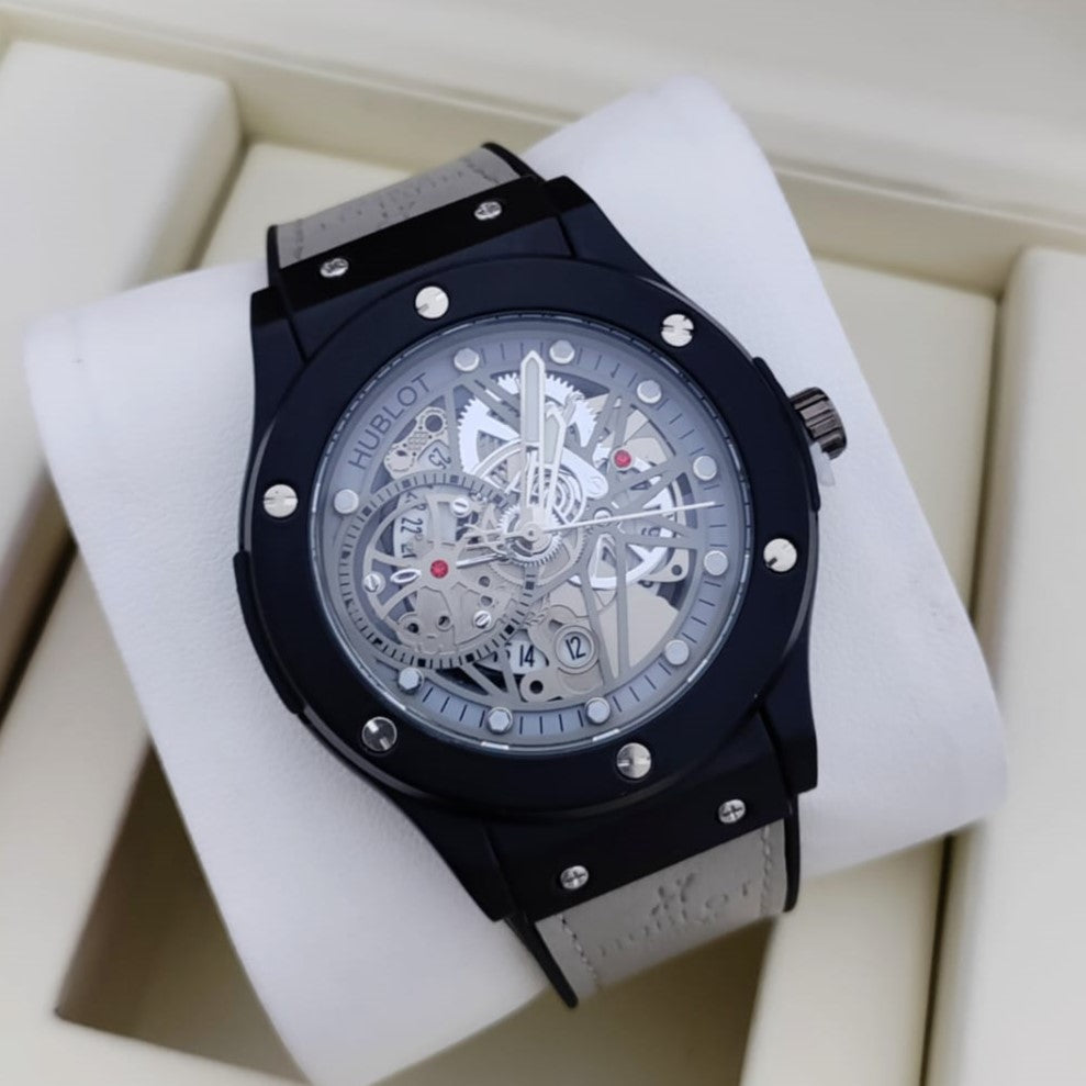 HUBLOT WATCH WITH MILITARY HYPER SONIC LOOK 2 YEARS SERVICE WARRANTY| HUBLOT HYPER SONIC 1855434