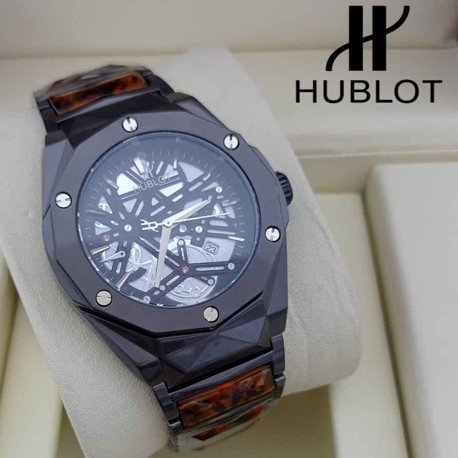 HUBLOT WATCH WITH MILITARY LOOKS 2 YEARS SERVICE WARRANTY NOW NATIONAL DAY OFFER PRICE RUNNING | HUBLOT BANG 1779795