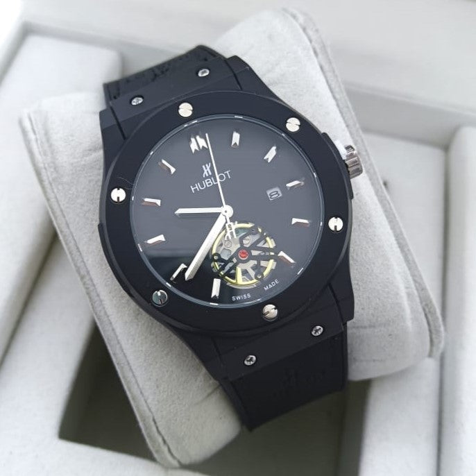 HUBLOT WATCH WITH MILITARY LOOK 2 YEARS SERVICE WARRANTY| HUBLOT 1299006