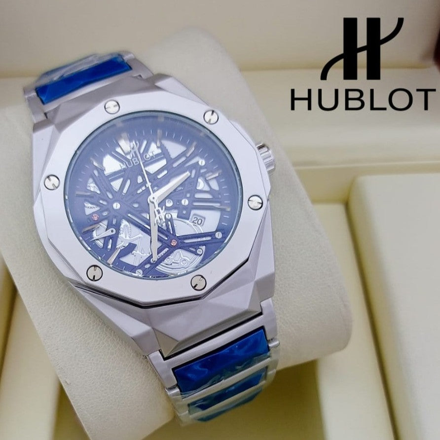 HUBLOT WATCH WITH MILITARY LOOKS 2 YEARS SERVICE WARRANTY NOW NATIONAL DAY OFFER PRICE RUNNING | HUBLOT BANG 1779796