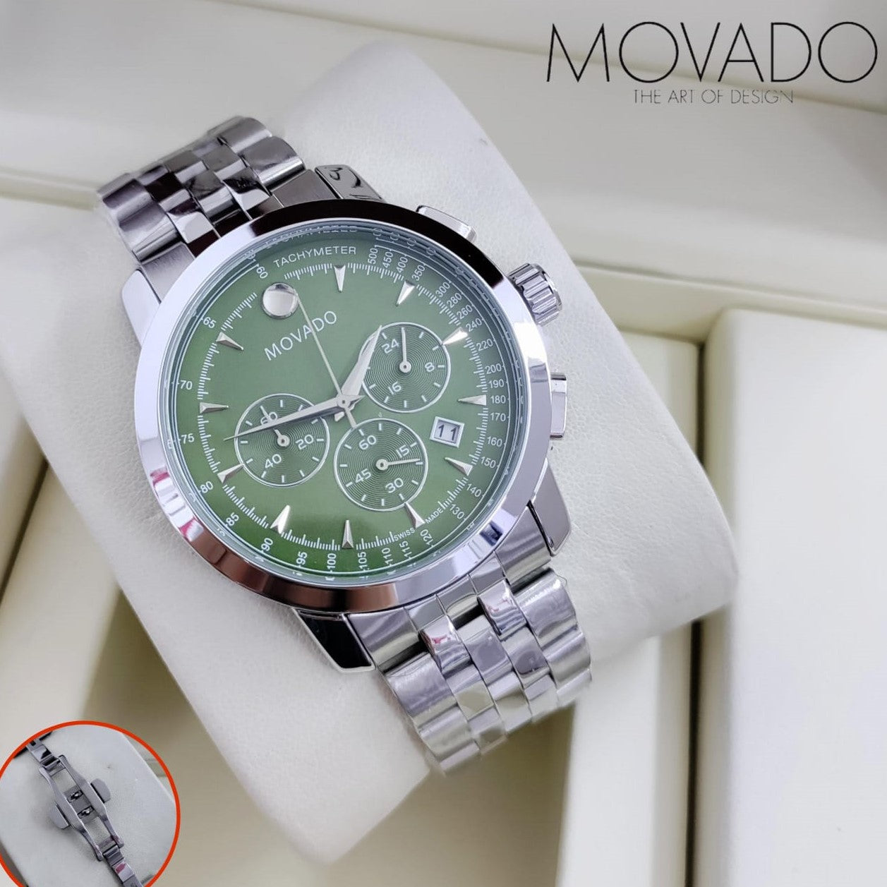 The name "Movado," meaning "always in motion" BEST CHRNOGRAPH MOVADO WATCH WITH HIGH PERFORMANCE NOW IN OMAN| MOVADO CHRNO 133999