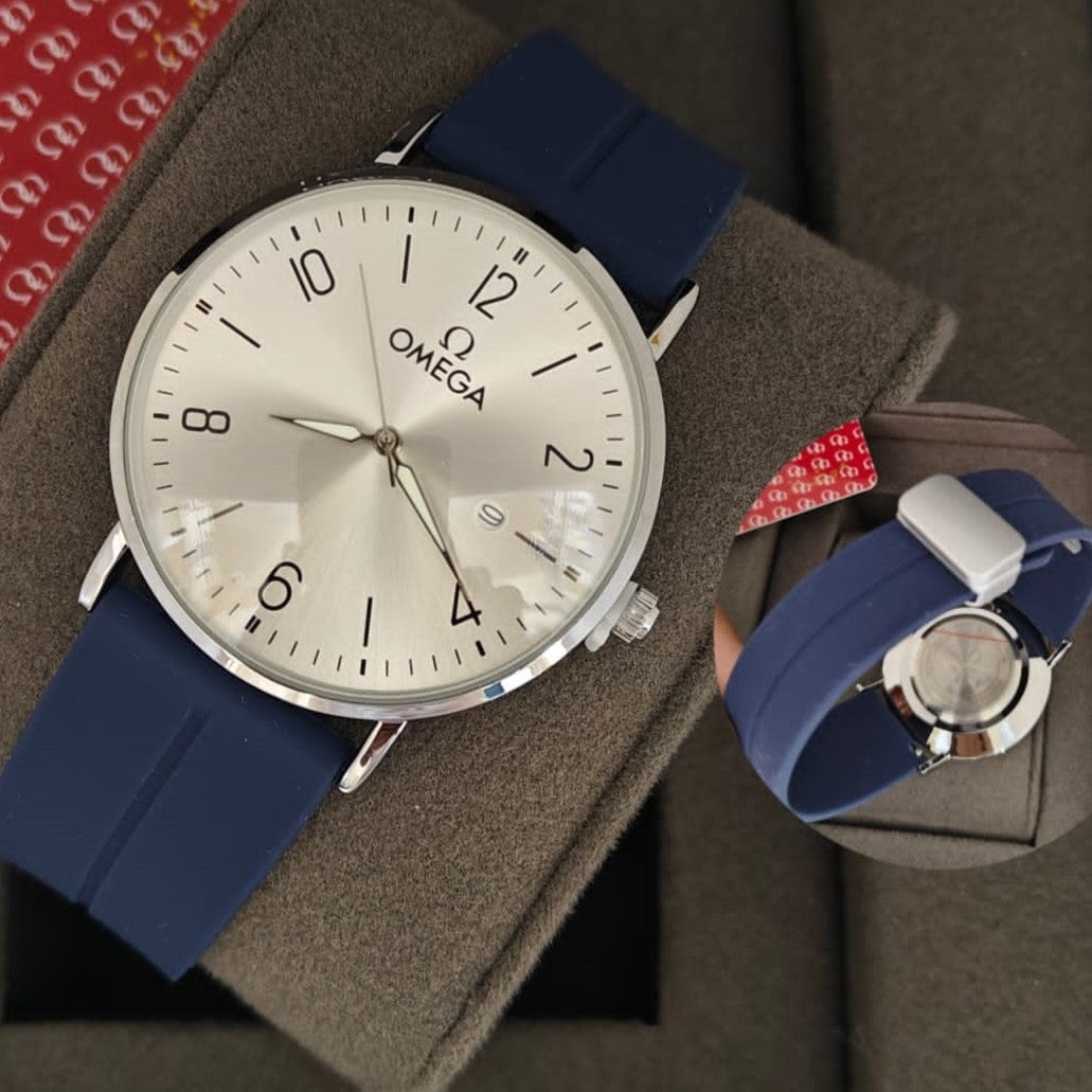 OMEGA RUBBER STRAP WATCH NEW DESIGN JUST ARRIVAL | OMEGA STRAP 555220