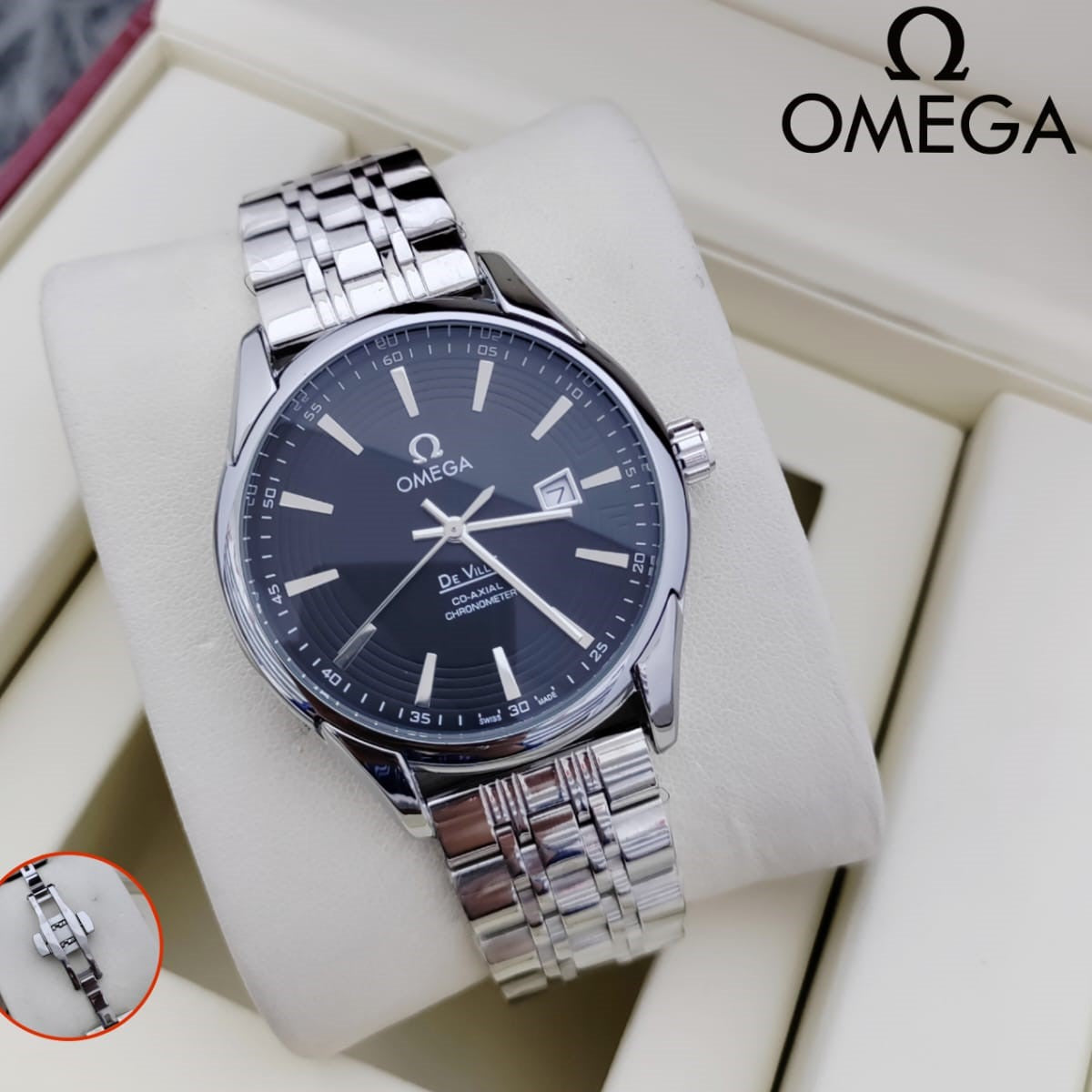 OMEGA DE VILLE STEEL WATCH NEW ARRIVED ALLOVER IN OMAN | OMEGA 155732