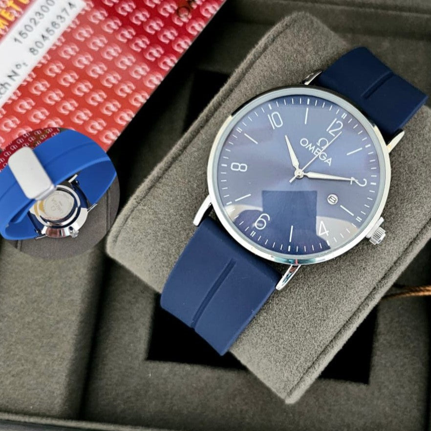 OMEGA RUBBER STRAP WATCH NEW DESIGN JUST ARRIVAL | OMEGA STRAP 555213