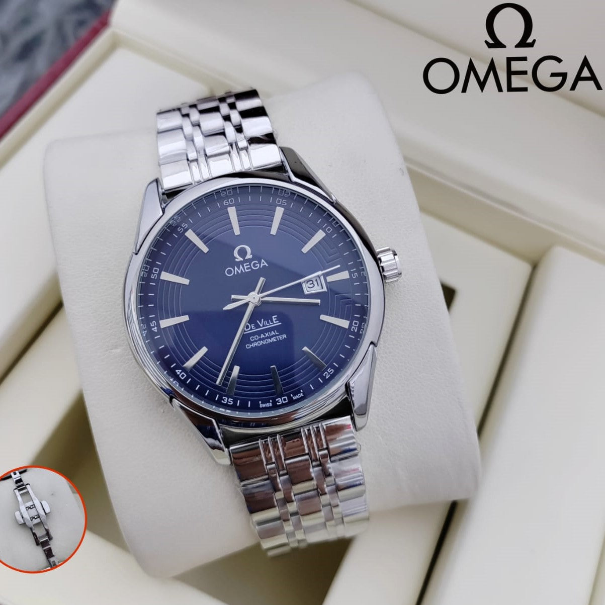 OMEGA DE VILLE STEEL WATCH NEW ARRIVED ALLOVER IN OMAN | OMEGA 155733