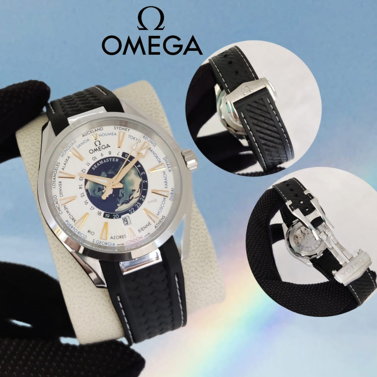 LUXURY OMEGA SEAMASTER AUTOMATIC VERY PREMIUM ROYAL WATCH WITH CALSP LOCK | OMEGA SM A 13379769