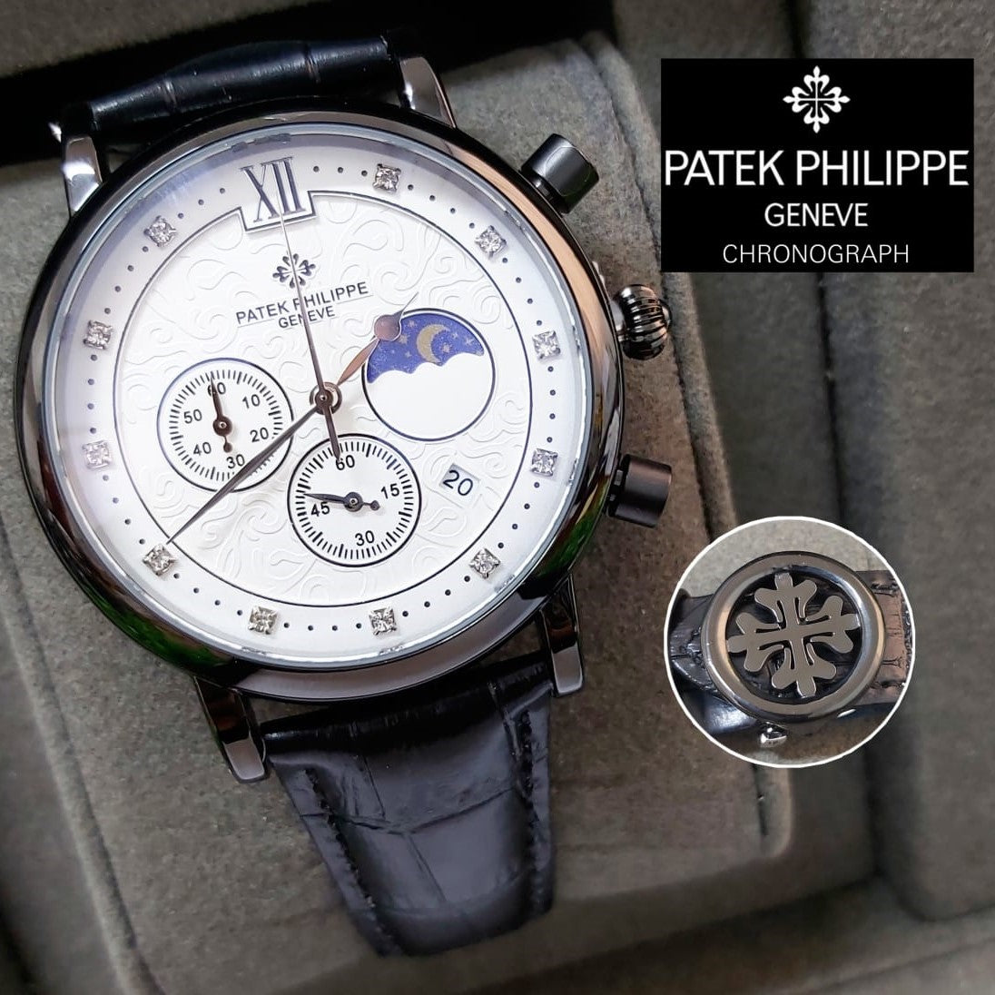 PATEK PHILIPPE EXCELLENT LEATHER COLLECTION VERY EXCLUSIVE WATCH PAT Fast Fashion Oman