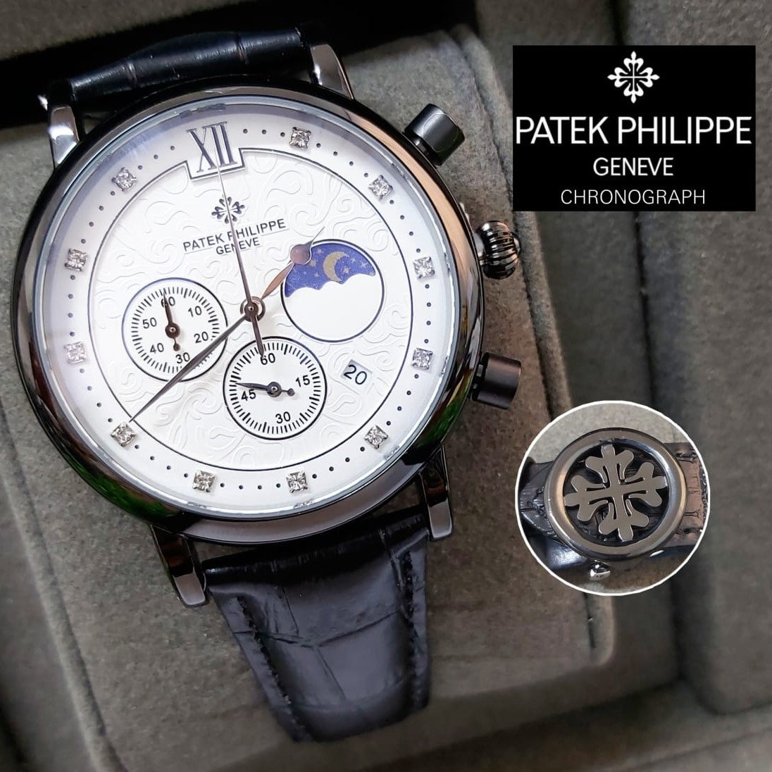 PATEK PHILIPPE EXCELLENT LEATHER COLLECTION VERY EXCLUSIVE WATCH | PATEK LEATHER 0982