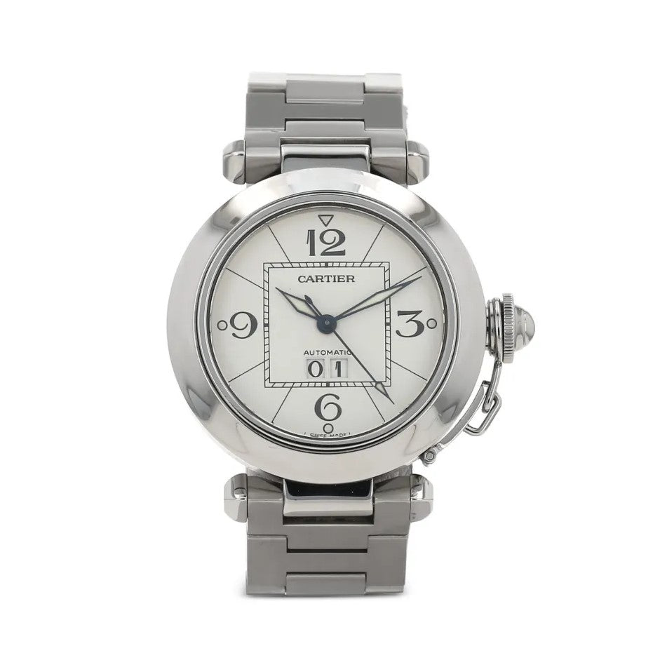LUXURY CARTIER PASHA WITH AUTOMATIC STEEL BODY FULL ROYAL OF CLASS | CARTIER PASHA ROYAL 1355772