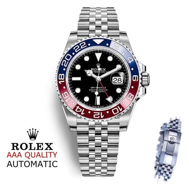 LUXURY ROLEX GMT FULL AUTOMATIC WITH ORIGINAL ROLEX BOX| ROLEX GMT 590850