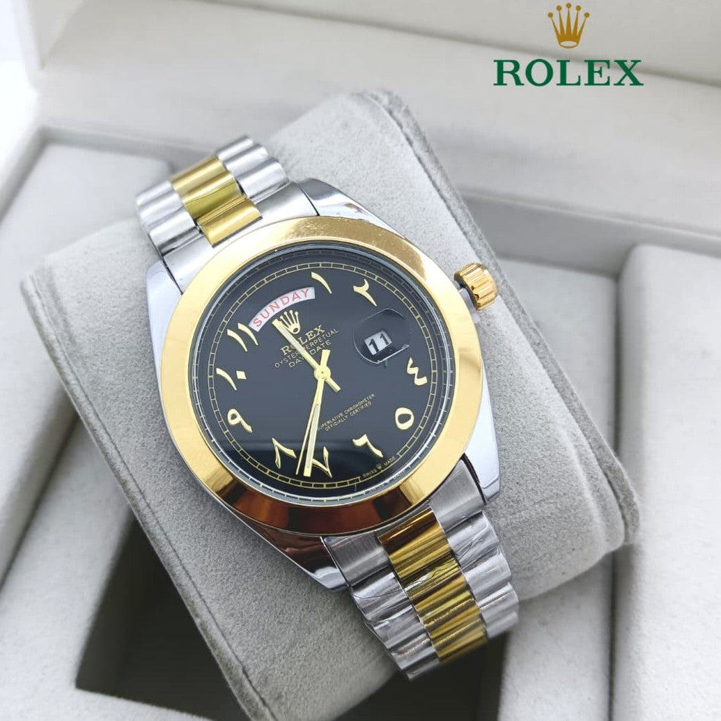 ROLEX DAY DATE WITH ARABIC DIAL STAINLESS STEEL VERY HIGH QUALITY NOW ALLOVER IN OMAN| ROLEX AD 155791341
