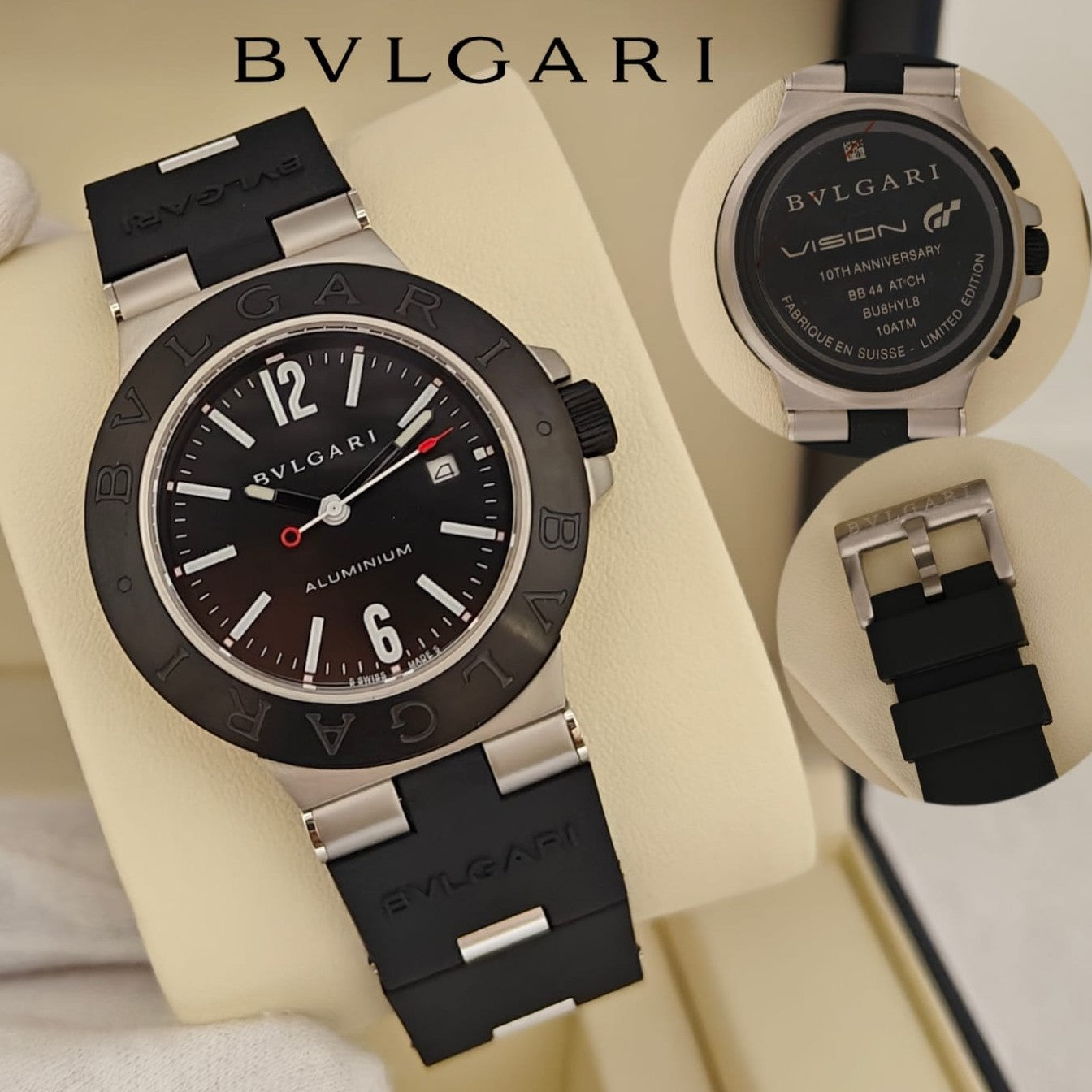 LUXURY BVLGARI ALUMINIUM WATCH SUPER EDITION AUTOMATIC VERY EXCLUSIVE | BVLGARI SA 133379791