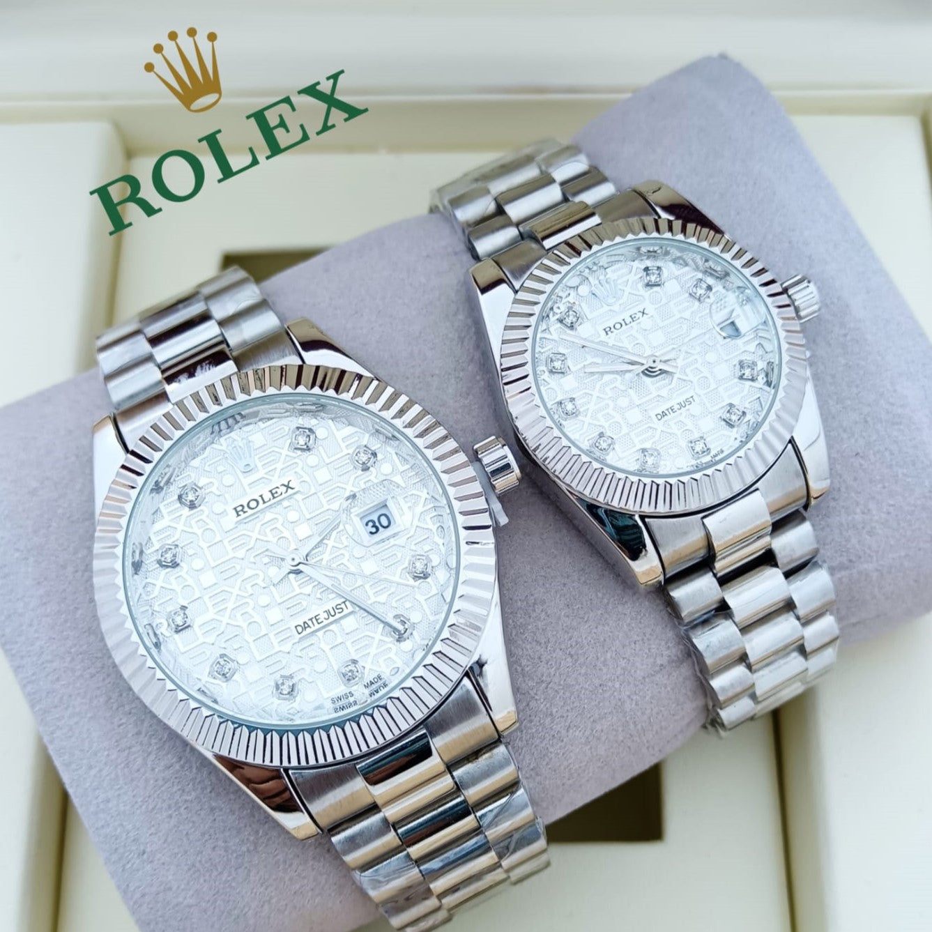 ROLEX COUPLE WATCH WITH BIG DISCOUNT WITH COUPLE ROLEX BOX| ROLEX COUPLE 78796