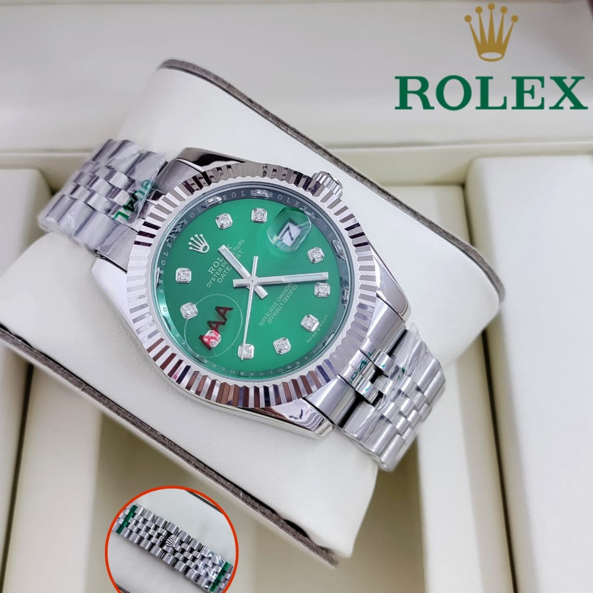 ROLEX OYESTER STONE WATCH AAA GRADE 5 YEARS COLOUR GUARANTEE| ROLEX 78986