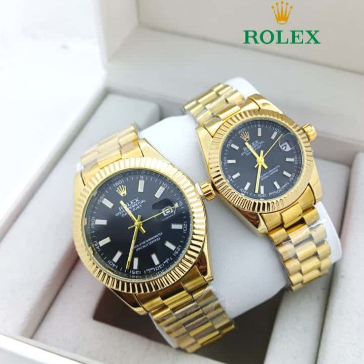 NEW SHIPMENT OF ROLEX COUPLE WATCH WITH ROLEX COUPLE BOX NOW STARTING MEGA OFFER IN ALLOVER OMAN WITH FREE DELIVERY | ROLEX COUPLE WATCH 15533747
