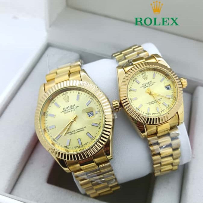 NEW SHIPMENT OF ROLEX COUPLE WATCH WITH ROLEX COUPLE BOX NOW STARTING MEGA OFFER IN ALLOVER OMAN WITH FREE DELIVERY | ROLEX COUPLE WATCH 15533748