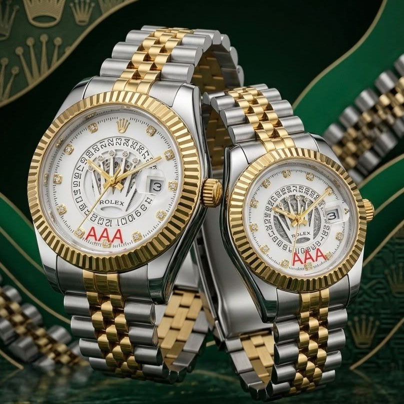 ROLEX COUPLE WATCH WITH BIG DISCOUNT WITH COUPLE ROLEX BOX| ROLEX COUPLE 1333757791