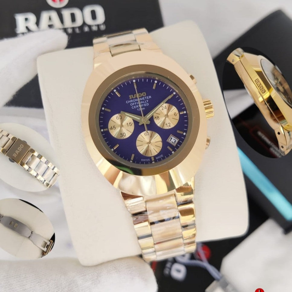 LUXURY RADO DIASTAR STAINLESS STEEL BODY COLOUR GUARANTEED HEAVY MACHINE TOP NOTCH BUILT SUPER WATCH | RADO DIASTAR CHRNO 155577991