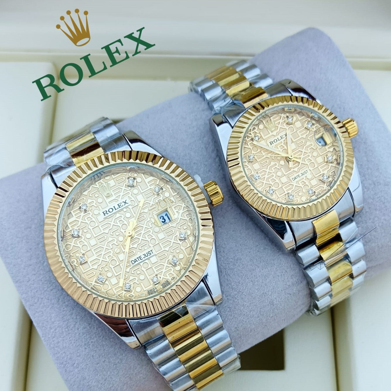ROLEX COUPLE WATCH WITH BIG DISCOUNT WITH COUPLE ROLEX BOX| ROLEX COUPLE 78794