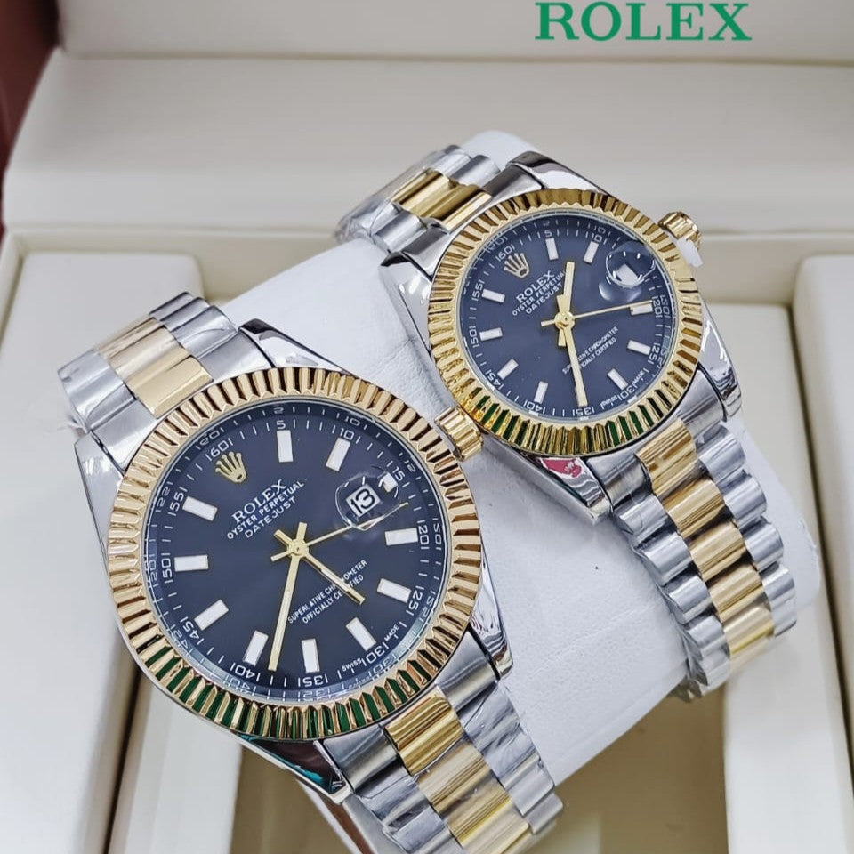 NEW SHIPMENT OF ROLEX COUPLE WATCH WITH ROLEX COUPLE BOX NOW STARTING MEGA OFFER IN ALLOVER OMAN WITH FREE DELIVERY | ROLEX COUPLE WATCH 15533732