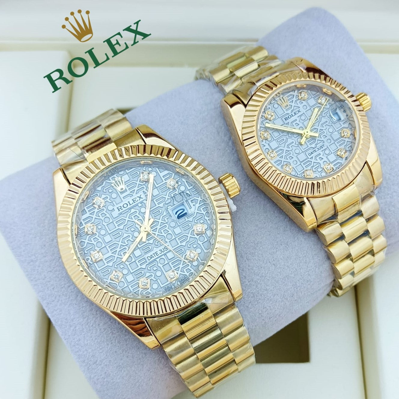 ROLEX COUPLE WATCH WITH BIG DISCOUNT WITH COUPLE ROLEX BOX| ROLEX COUPLE 78795