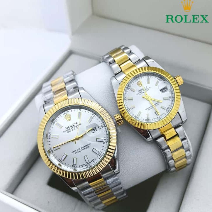 NEW SHIPMENT OF ROLEX COUPLE WATCH WITH ROLEX COUPLE BOX NOW STARTING MEGA OFFER IN ALLOVER OMAN WITH FREE DELIVERY | ROLEX COUPLE WATCH 15533734