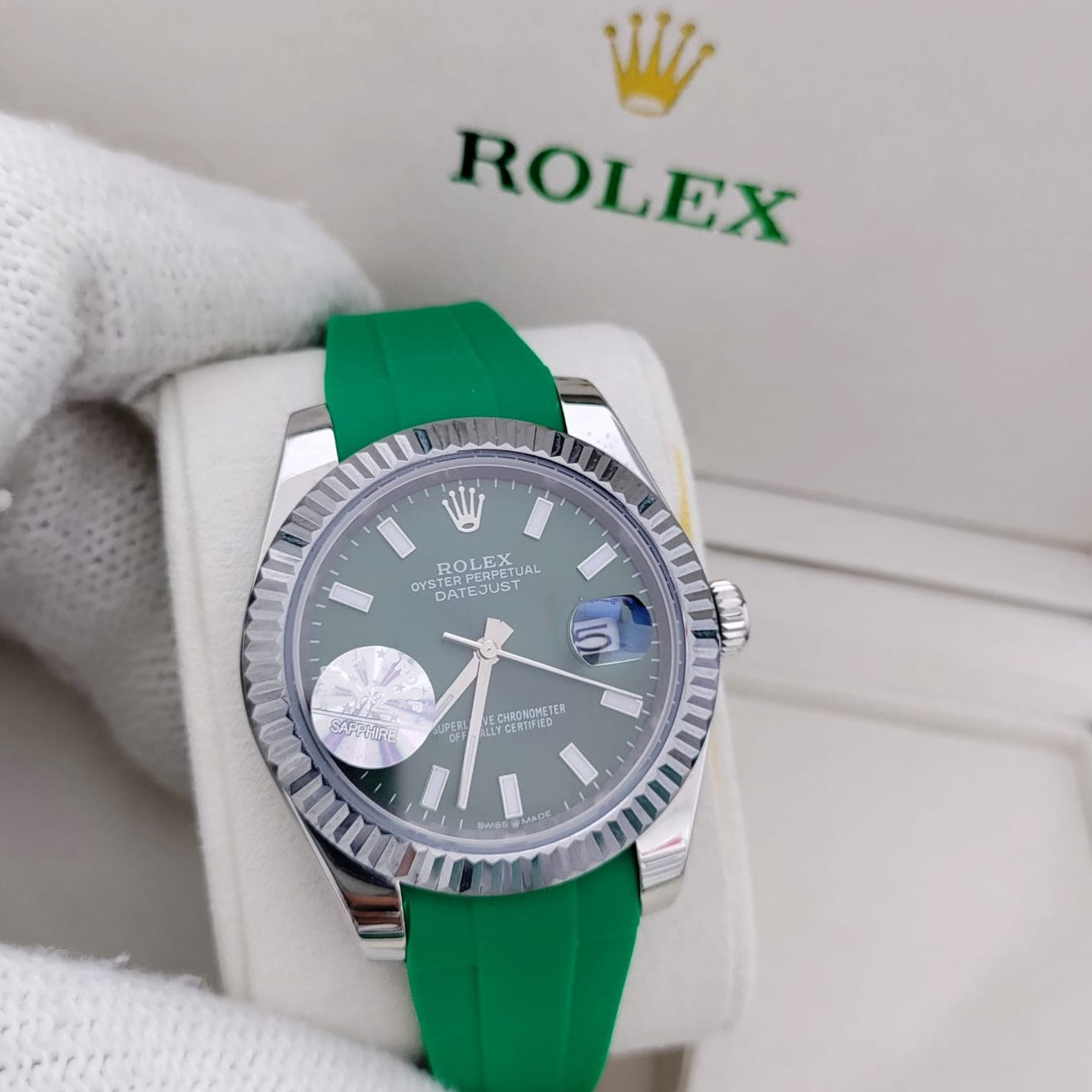 LUXURY ROLEX AIR KING RUBBER STRAP WITH ORIGINAL ROLEX BIG BOX|ROLEX AIR KING 13357191
