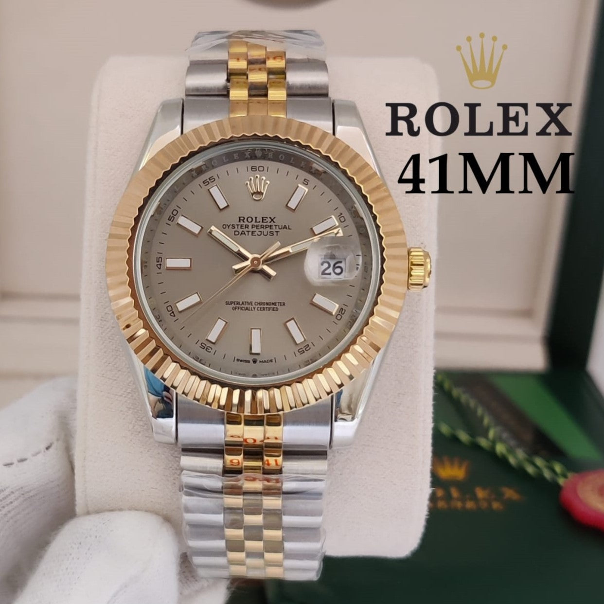 ROLEX OYESTER SS METAL BODY COLOUR GUARANTEE 5 YEARS HIGH PERFORMANCE | ROLEX METAL 15360