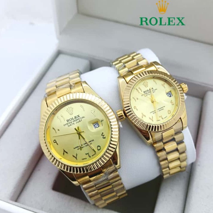 NEW SHIPMENT OF ROLEX COUPLE WATCH WITH ROLEX COUPLE BOX NOW STARTING MEGA OFFER IN ALLOVER OMAN WITH FREE DELIVERY | ROLEX COUPLE WATCH 15533720