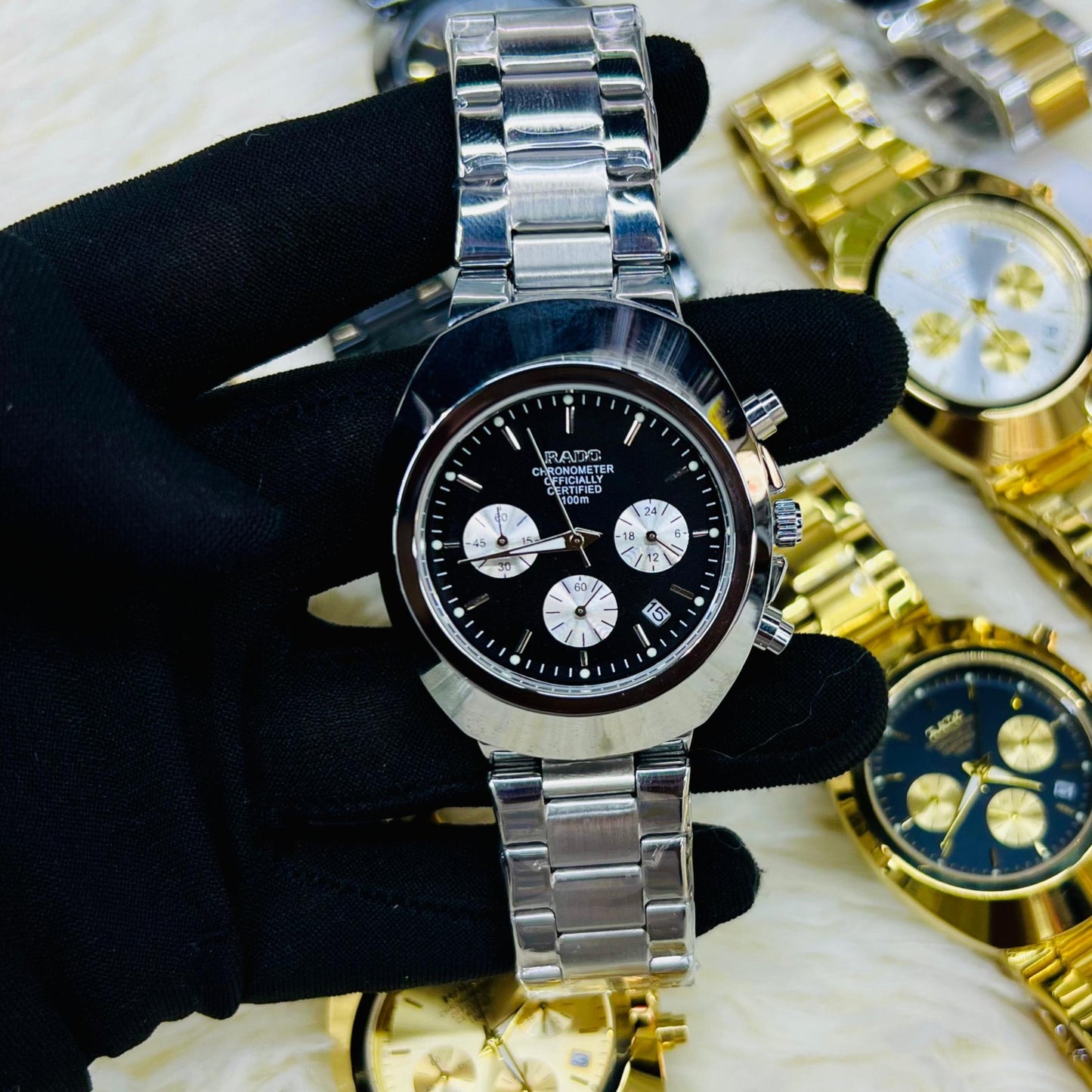 POPULAR RADO DIASTAR CHRNOGRAPH WITH 1 YEAR SERVICE WARRANTY NOW ALLOVER IN OMAN | RADO DC 155574