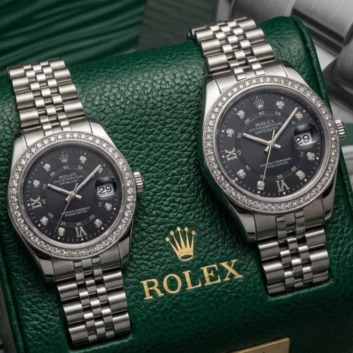 ROLEX COUPLE WATCH WITH BIG DISCOUNT WITH COUPLE ROLEX BOX| ROLEX COUPLE 1333757751